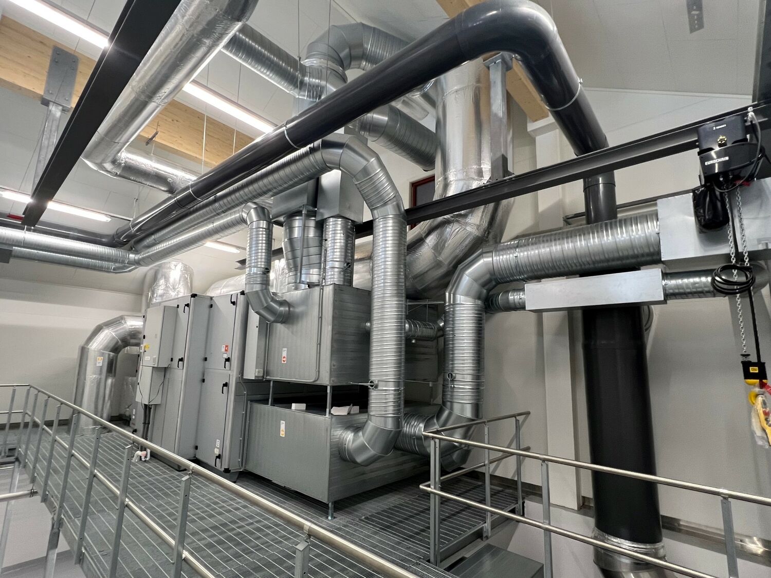 ventilasjonsanlegg i et renseanlegg